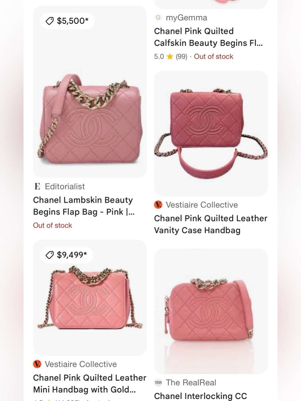 Chanel Beauty Begins Quilted Leather Shoulder Bag with Chain Strap - Picture 5 of 7